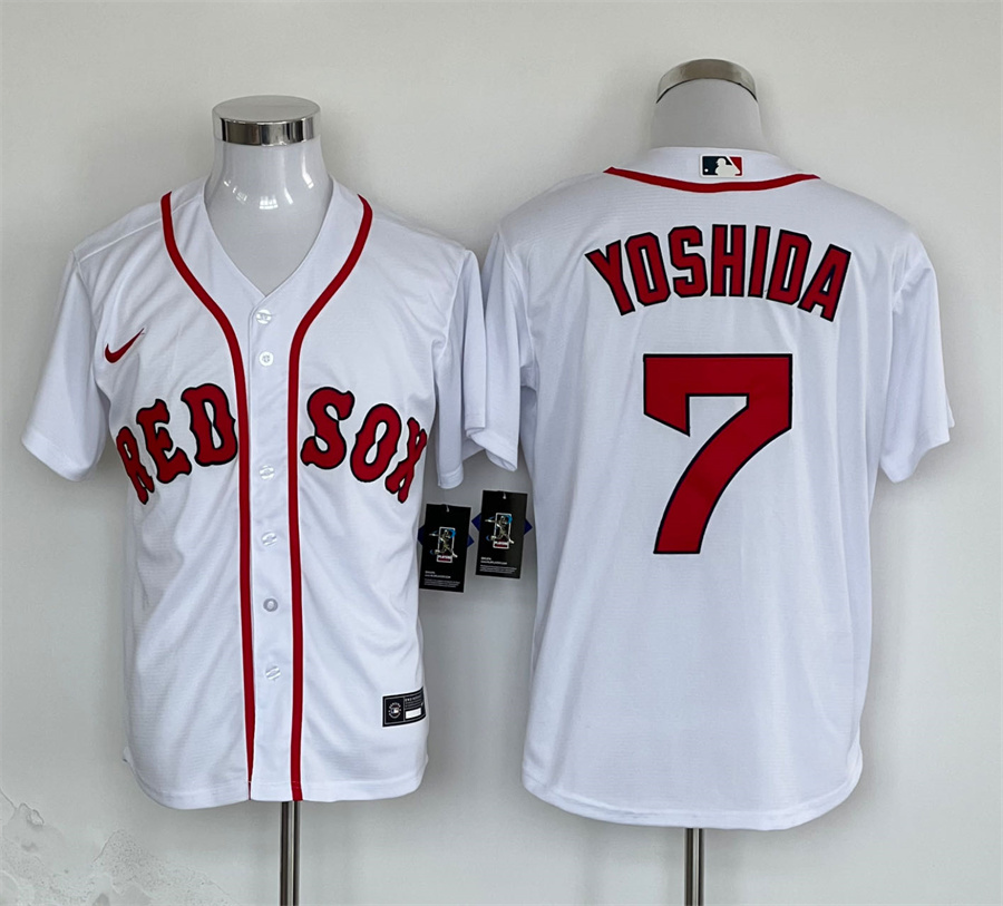 Men's Boston Red Sox Masataka Yoshida #7 White Jersey